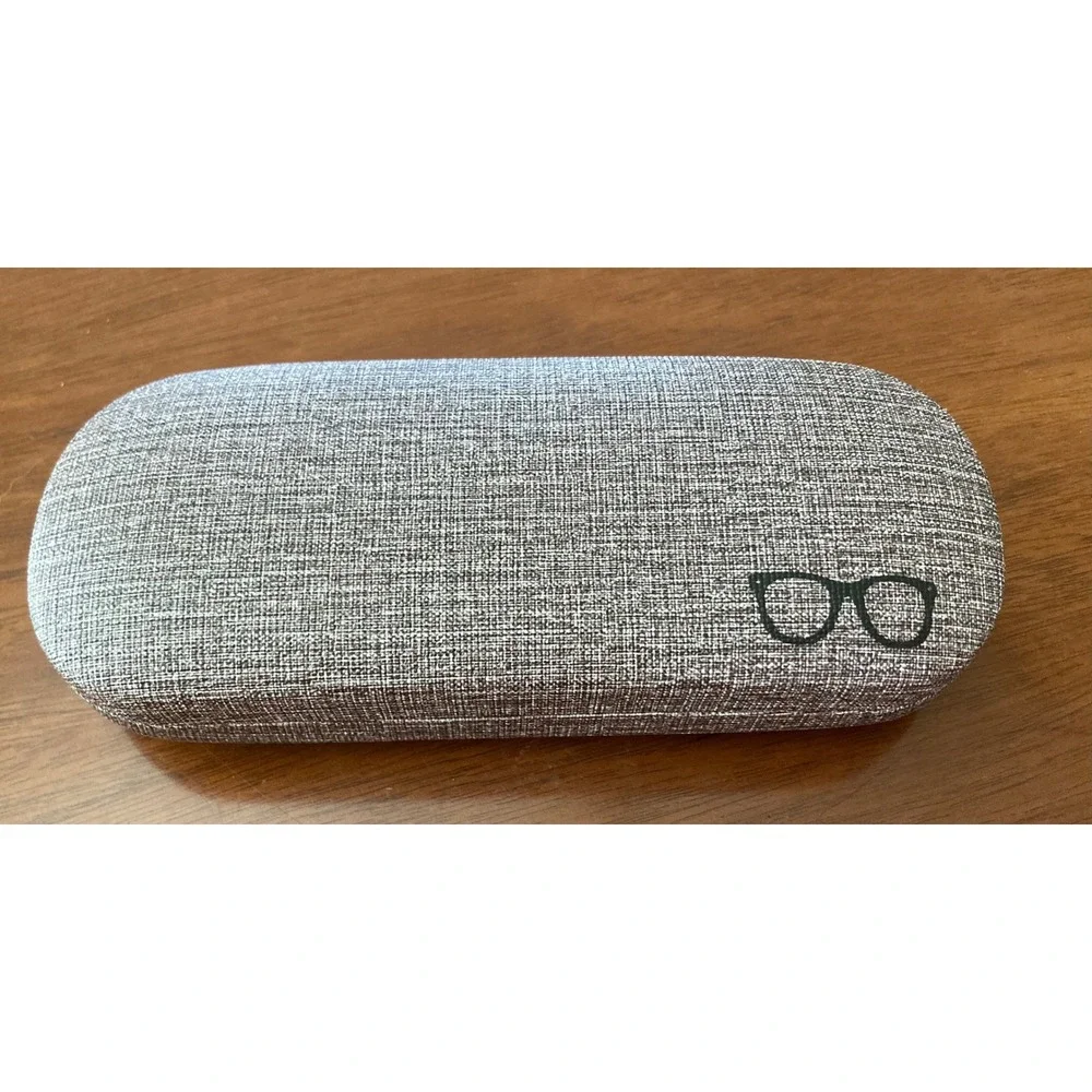 Ray Love Hard Shell Eyeglass Case Set 2pc  Beige Grey Minimalist Neutral tones